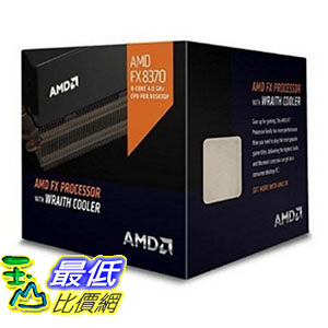 [美國直購] AMD Octa-core 主機板 FX-8370 4GHz Desktop Processor with Wraith Cooler， Black Edition FD8370FRHKHBX