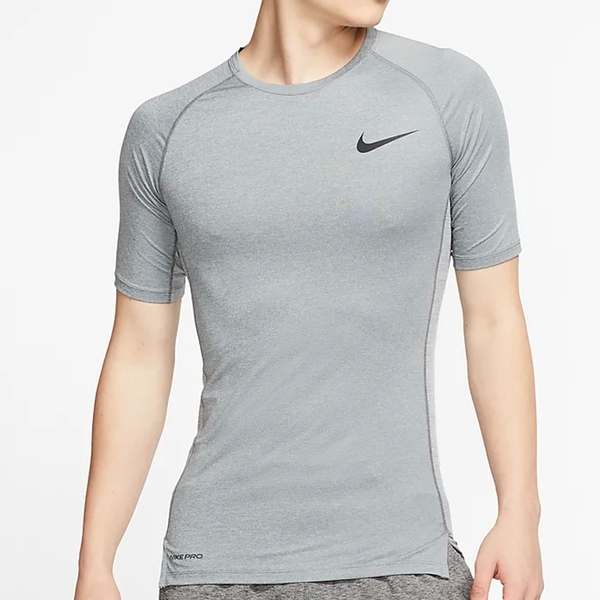 NIKE PRO DRY 男裝 短袖 慢跑 訓練 緊身 排汗 乾爽 輕盈 灰【運動世界】BV5632-085