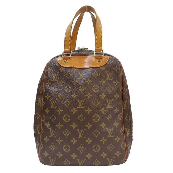 【二手名牌BRAND OFF】LOUIS VUITTON LV 路易威登 棕色 原花帆布 Excursion 鞋盒 手提包 金扣 M41450