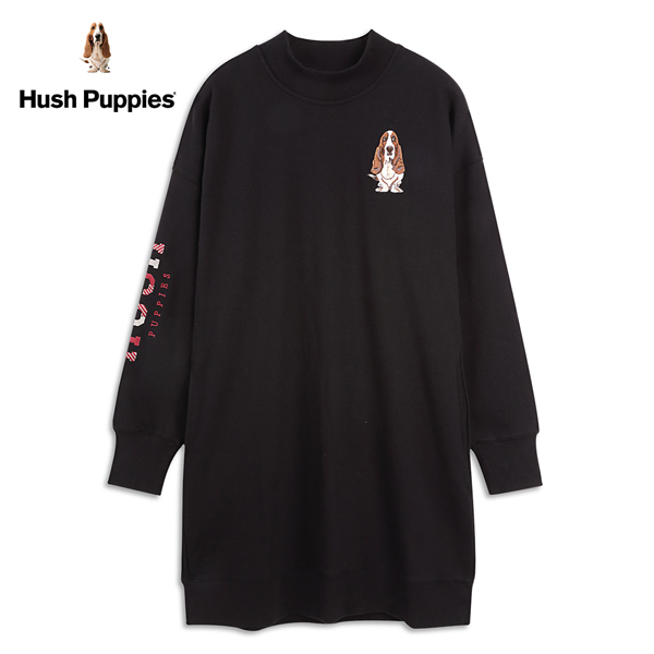 Hush Puppies 洋裝 女裝品牌刺繡半高領洋裝 product thumbnail 2