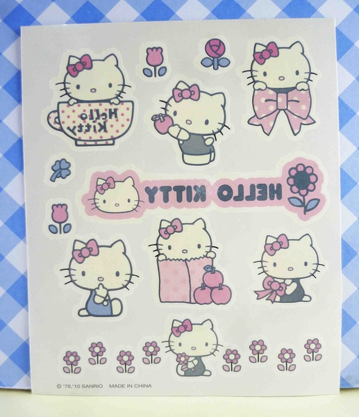 【震撼精品百貨】Hello Kitty 凱蒂貓~KITTY貼紙-香味紋身貼紙-粉蘋果