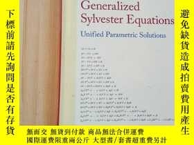 二手書博民逛書店generalized罕見sylvester equations