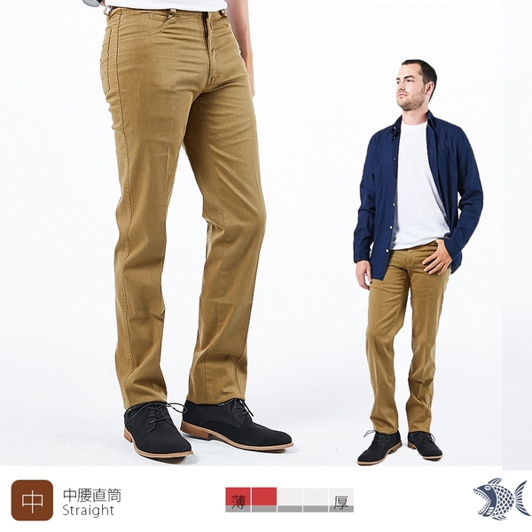 【NST Jeans】秋日薑黃色 彈性休閒男褲(中腰) 390(5722) 台製 紳士 四季款
