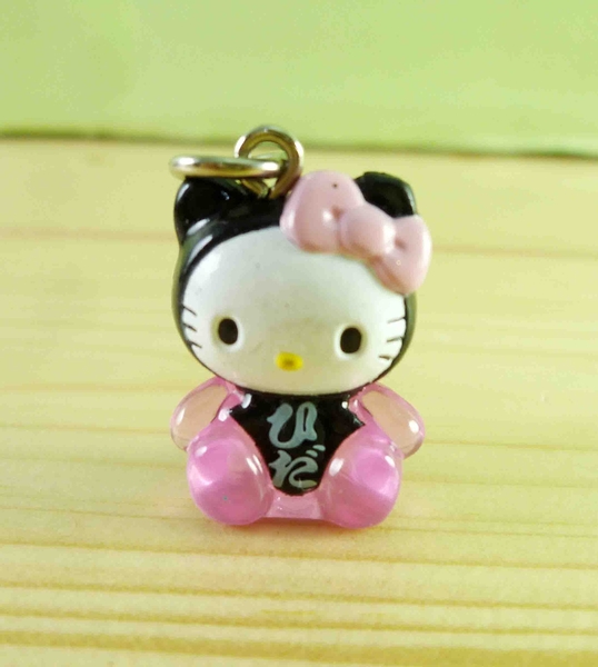 【震撼精品百貨】hello kitty 凱蒂貓~kitty鎖圈-地域限定版吊飾-岐阜(紫黑)