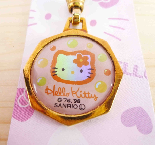 【震撼精品百貨】Hello Kitty 凱蒂貓~KITTY吊飾拉扣-復古粉