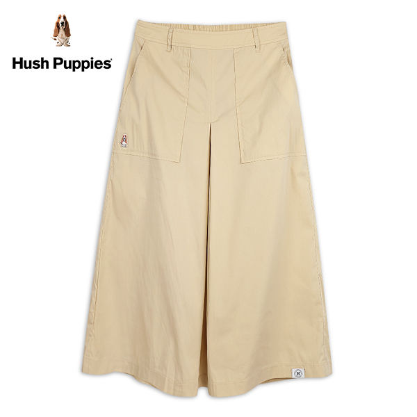 Hush Puppies 長褲 女裝素色休閒打摺寬褲