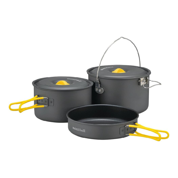 【Mont-Bell 日本 ALPINE COOKER 16+18 鍋具】1124909/鋁合金煎盤鍋具組/鋁合金套鍋組 product thumbnail 2