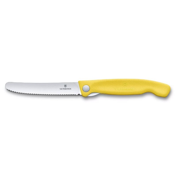 【Victorinox 瑞士維氏】SWISS CLASSIC 野餐刀(鋸齒11cm)-黃(6.7836.F8B) product thumbnail 3