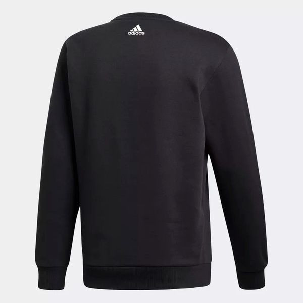 ADIDAS ESSENTIALS SWEATSHIRT 男裝 長袖 大學T 休閒 棉質 黑【運動世界】CZ9075 product thumbnail 2