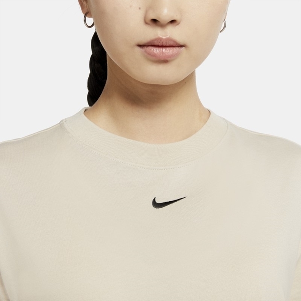 【現貨】Nike Sportswear Essential 女裝 短袖 休閒 寬鬆 純棉 小LOGO 奶茶色【運動世界】CT2588-140 product thumbnail 5