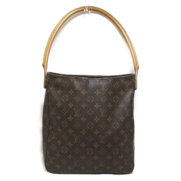 【二手名牌BRAND OFF】LOUIS VUITTON LV 路易威登 原花 PVC塗層帆布 Looping GM  肩背包 M51145