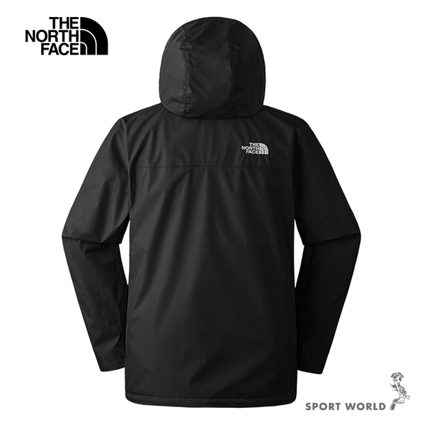 The North Face 北面 男裝 連帽外套 防水 保暖 黑【運動世界】NF0A88FRJK3 product thumbnail 3