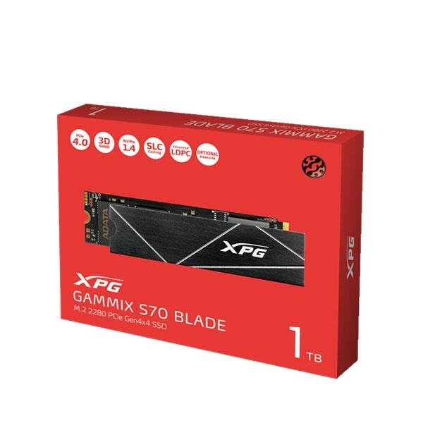 ADATA 威剛 XPG GAMMIX S70 BLADE 1TB PCIe 4.0 M.2 2280固態硬碟 AGAMMIXS70B-1T-CS product thumbnail 2