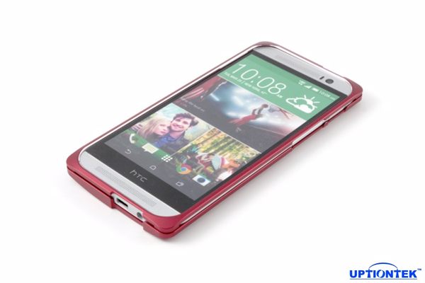 UPTIONTEK - Sandwich Series for HTC ONE(M8) 銀白色航太鋁合金保護框