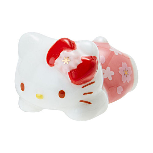 【震撼精品百貨】Hello Kitty_凱蒂貓~Sanrio 三麗鷗 KITTY趴趴造型陶磁筷架#64864