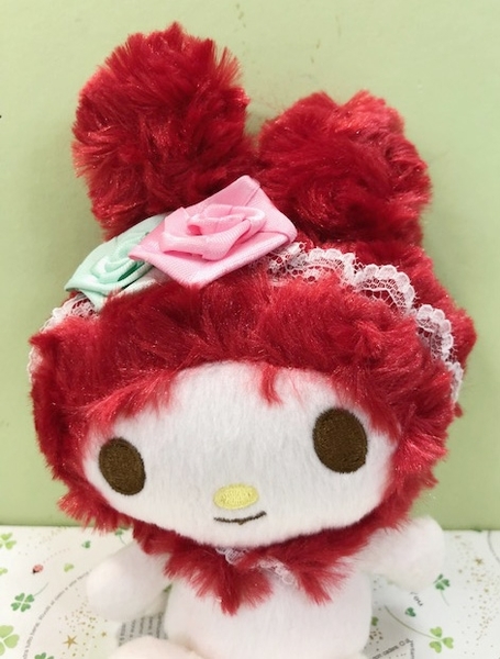 【震撼精品百貨】My Melody_美樂蒂~Sanrio 美樂蒂絨毛娃娃-17公分-紅色#57300 product thumbnail 4