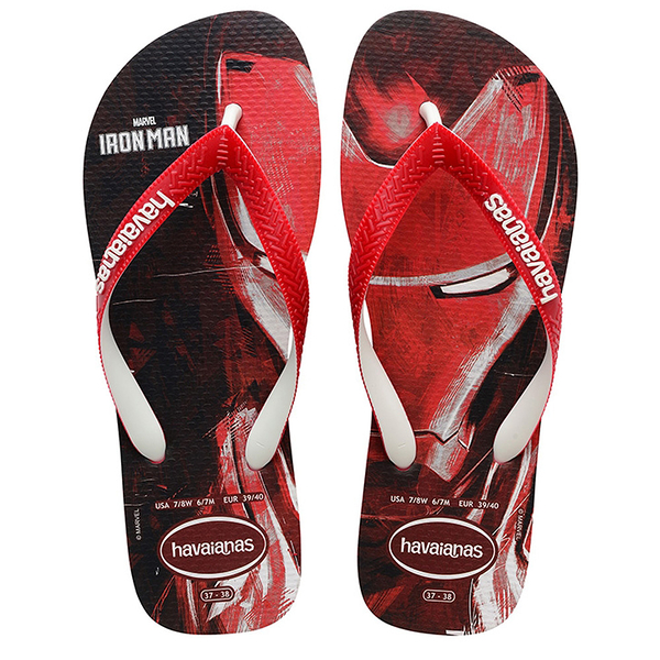 HAVAIANAS 哈瓦仕 人字拖 TOP MARVEL 鋼鐵人 夾腳拖 男 41395113456U