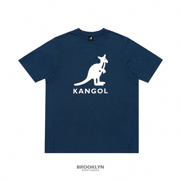 KANGOL 短袖 短T 中性 大LOGO圓領T 淺藍 (布魯克林) 6225102380