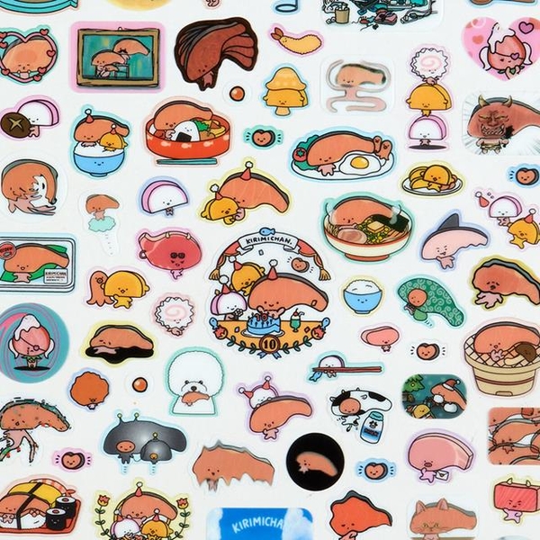 小禮堂 鮭魚妞 造型貼紙組 (你的名字有沒有鮭魚) product thumbnail 3