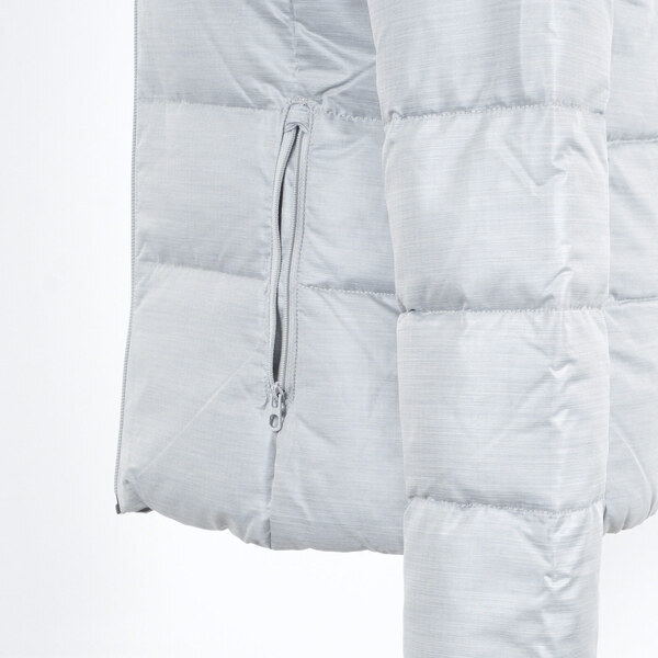 Adidas J Xmas Down JKT [Z01325] 女 羽絨外套 連帽 立領 防風 保暖 冬季 舒適 銀灰