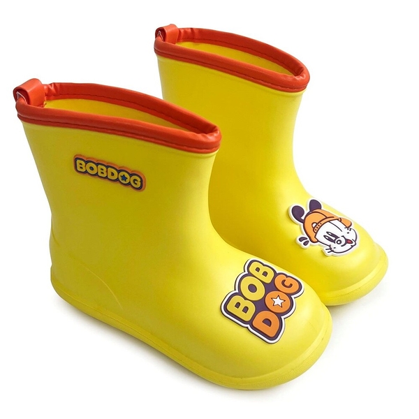 【菲斯質感生活購物】可愛卡通雨鞋-黃色 另有粉色可選 兒童雨鞋 兒童雨靴 雨靴 雨鞋 輕便雨鞋