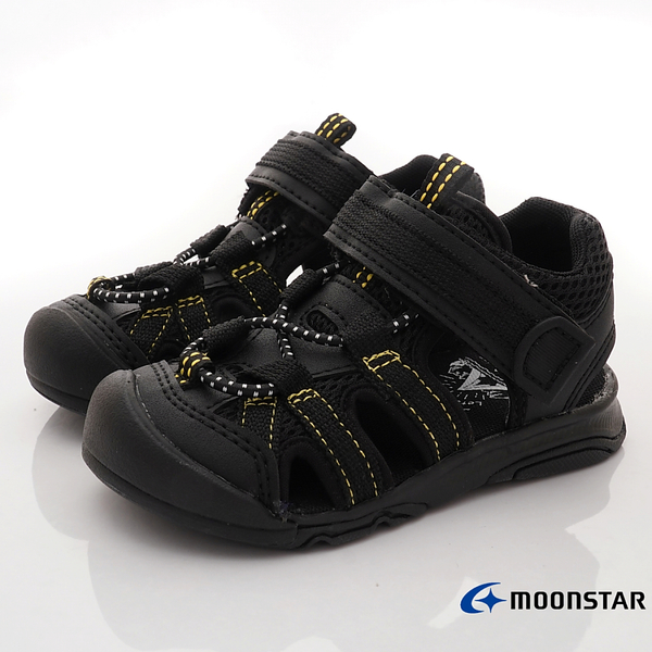 日本月星Moonstar機能童鞋頂級學步系列軟式彎曲護趾涼鞋款005C5深藍/005C6黑/005C9淺紫(中小童段) product thumbnail 5