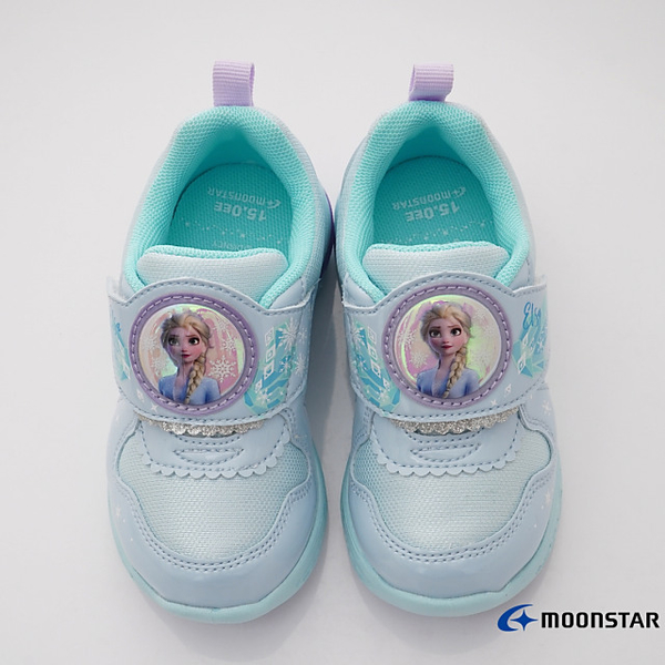 過年特賣-日本Moonstar機能童鞋 2E冰雪奇緣運動鞋C13039藍(中小童) product thumbnail 5