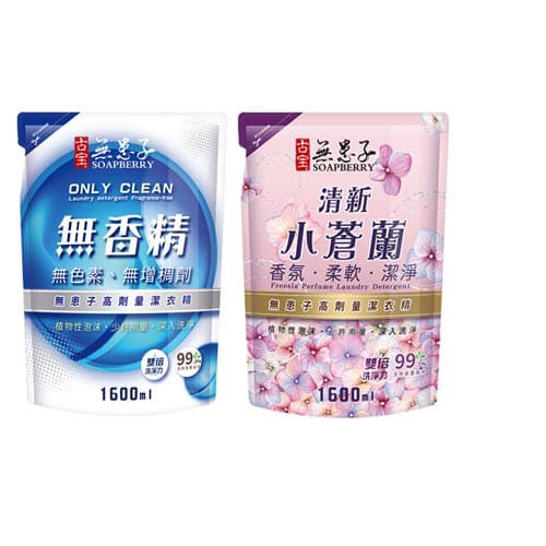 無患子高劑量潔衣精補充包1600g【愛買】 product thumbnail 2