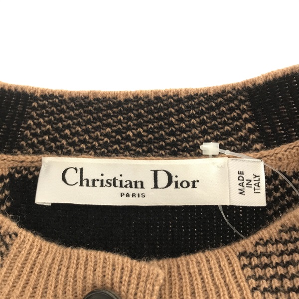 【二手名牌BRAND OFF】Dior 迪奧 米色 喀什米爾 對襟毛衣 product thumbnail 4