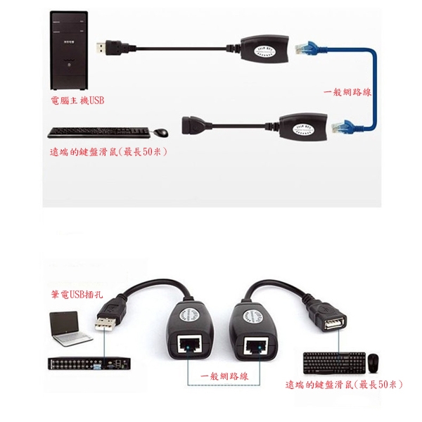 USB 最長50米 延長線 轉網路線 RJ45 訊號延長 product thumbnail 5