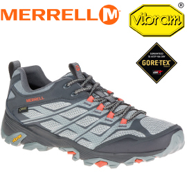 【MERRELL 美國 男款 MOAB FST GORE-TEX 防水戶外多功能健行鞋《淺灰/灰】ML37597/登山鞋/運動鞋