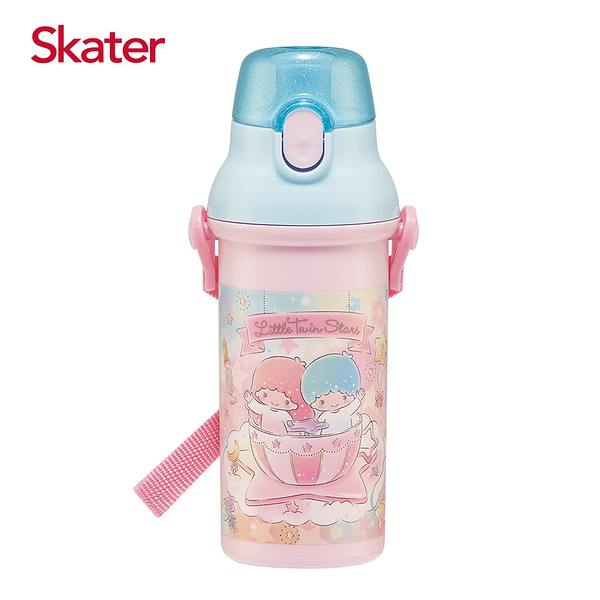 (日貨)Skater 銀離子直飲水壺(480ml)雙星仙子