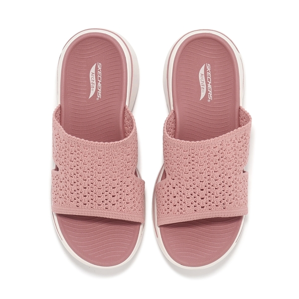 Skechers Go Walk Arch Fit Sandal-Rejoice 女鞋 粉色 拖鞋 厚底 Q彈 140832MVE product thumbnail 3