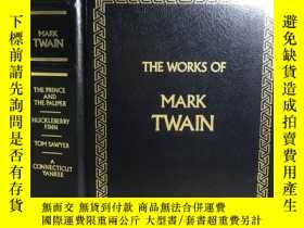 二手書博民逛書店The罕見Works of Mark Twain 皮質精裝 三邊