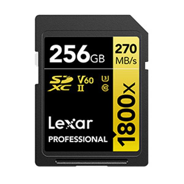 Lexar 雷克沙 Professional 1800x SDXC UHS-II 256G記憶卡 GOLD 系列