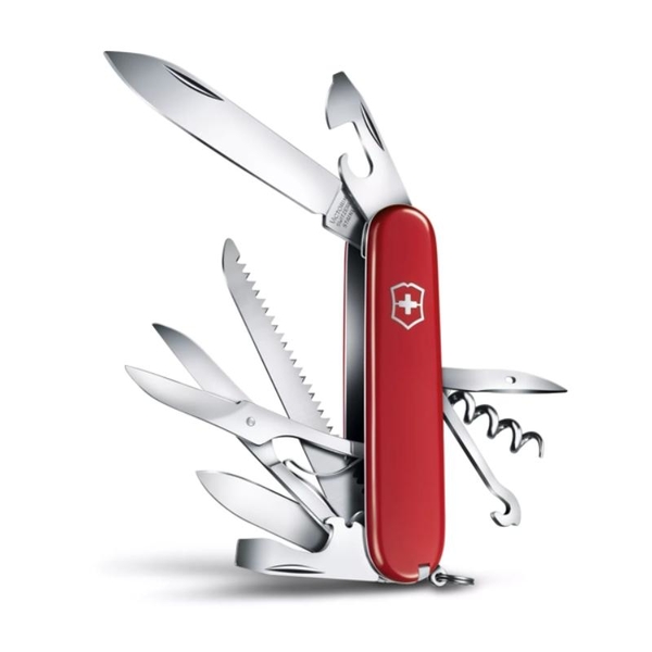 【Victorinox 瑞士維氏】瑞士刀 HUNTSMAN 15用刀 91mm-紅(1.3713) product thumbnail 3