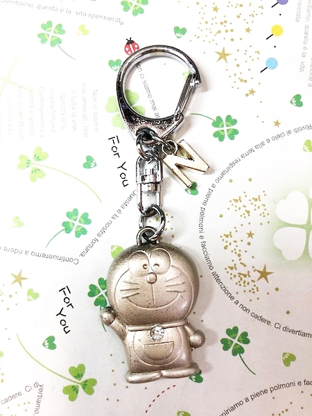 【震撼精品百貨】Doraemon_哆啦A夢~Doraemon鑰匙鎖圈-英文字母N#10723
