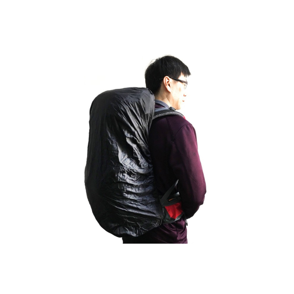 【台灣製 可調式輕量化排水背包套《黑》】背包套/防水套/背包雨衣/雨套 product thumbnail 2