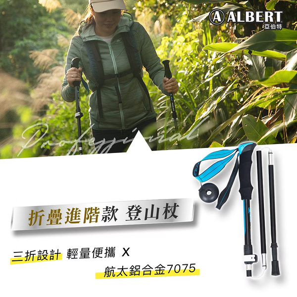 成功SUCCESS 折疊進階款登山杖-單支入 AL035