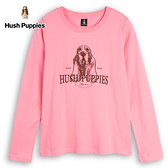 Hush Puppies T恤 女裝素描狗印繡花長袖棉質T恤