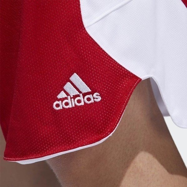 Adidas 男 紅 白 短褲 籃球褲 雙面穿 團體籃球褲 球褲 透氣 球衣 短褲 刺繡 運動褲 CD8678 product thumbnail 4