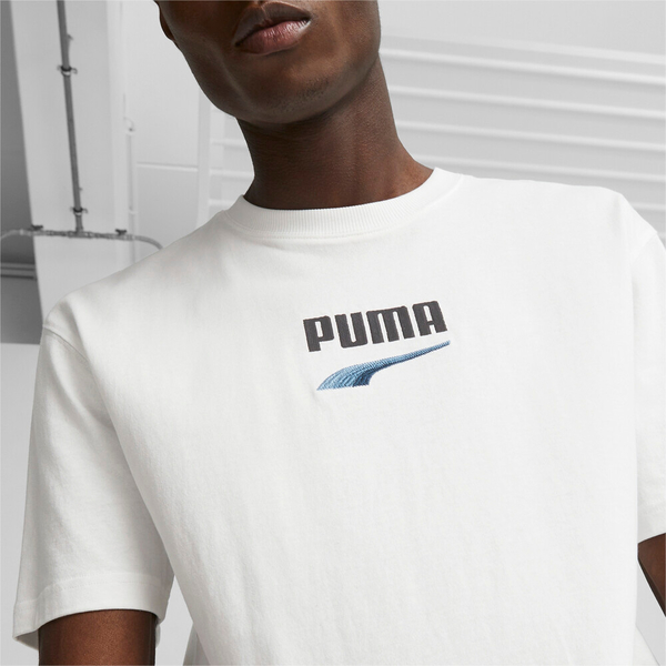 PUMA 短T 流行系列 DOWNTOWN 白 藍LOGO 短袖 T恤 男 53824852 product thumbnail 3