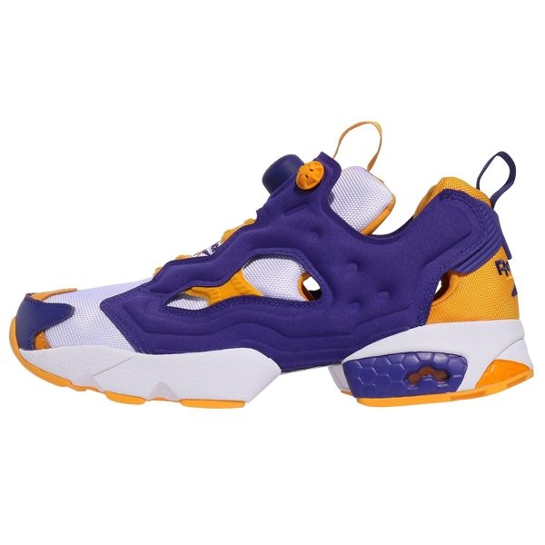 REEBOK INSTAPUMP FURY OG 男鞋 休閒 慢跑 充氣 拼接 緩衝 黃 紫 白【運動世界】DV8291 product thumbnail 3