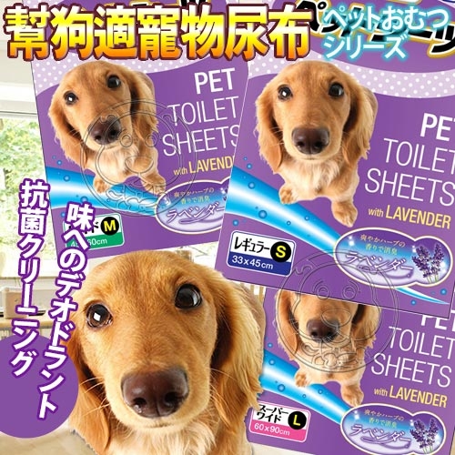 【培菓幸福寵物專營店】日本幫狗適Pam Dogs》超吸收消臭寵物尿片 尿墊薰衣草系列