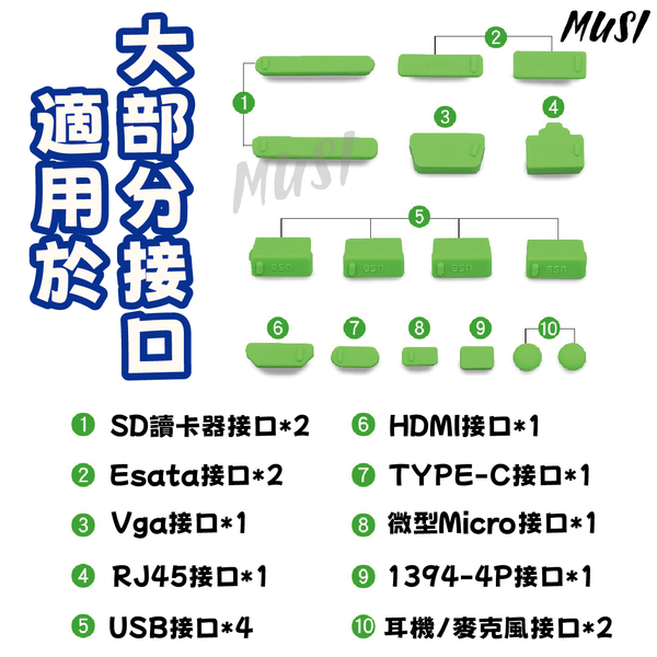 [台灣快發]筆電防塵塞 USB防塵塞 防塵塞 HDMI 筆電耳機防塵塞 SD防塵塞 筆電配件 product thumbnail 5