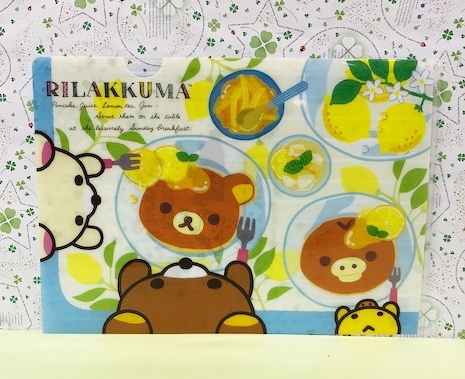 【震撼精品百貨】Rilakkuma San-X 拉拉熊懶懶熊~A4文件夾~檸檬#64085