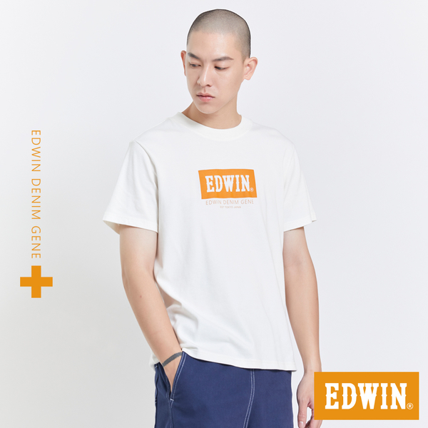 EDWIN 橘標 印花LOGO短袖T恤
