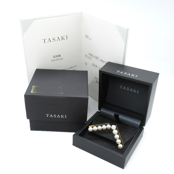 【二手名牌BRAND OFF】TASAKI 田崎 18黃K金 珍珠 Balance Plus 針式耳環 product thumbnail 7