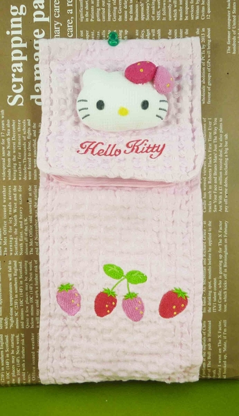 【震撼精品百貨】Hello Kitty 凱蒂貓~捲筒面紙套-粉草莓【共1款】