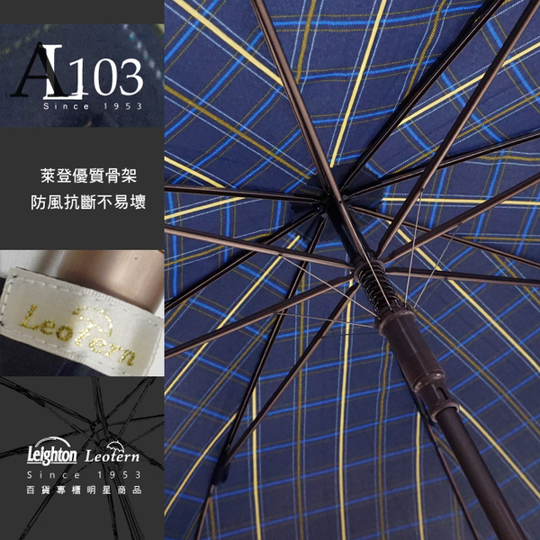 雨傘 陽傘 萊登傘 抗UV 自動直傘 大傘面120公分 防曬 Leotern 銀色在外 product thumbnail 7
